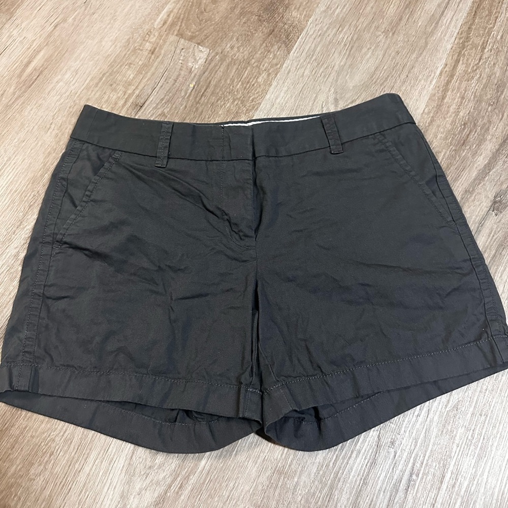 J. Crew 100% Cotton Chino Gray Shorts “Broken In” Collection Size 4